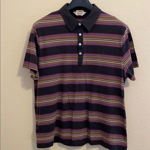 Mens Penguin Polo - Striped Heritage Slim Fit Polo Shirt - Size XL.
